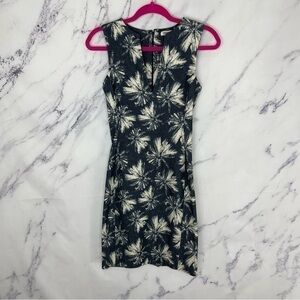 L’Agence | Palm Tree Dress | Navy/Cream | Sz 0